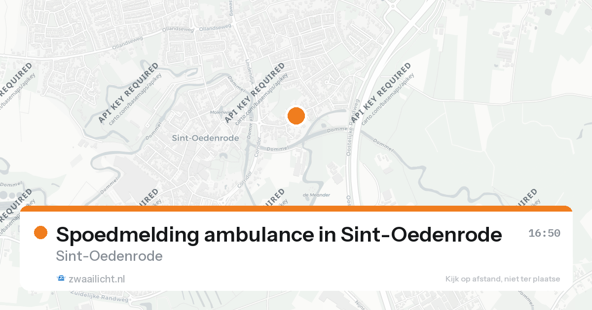 Spoedmelding ambulance in Sint-Oedenrode — 25 aug 2026