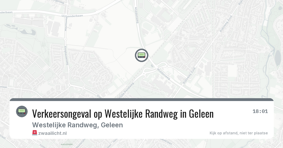 Verkeersongeval op Westelijke Randweg in Geleen — 14 apr 2026