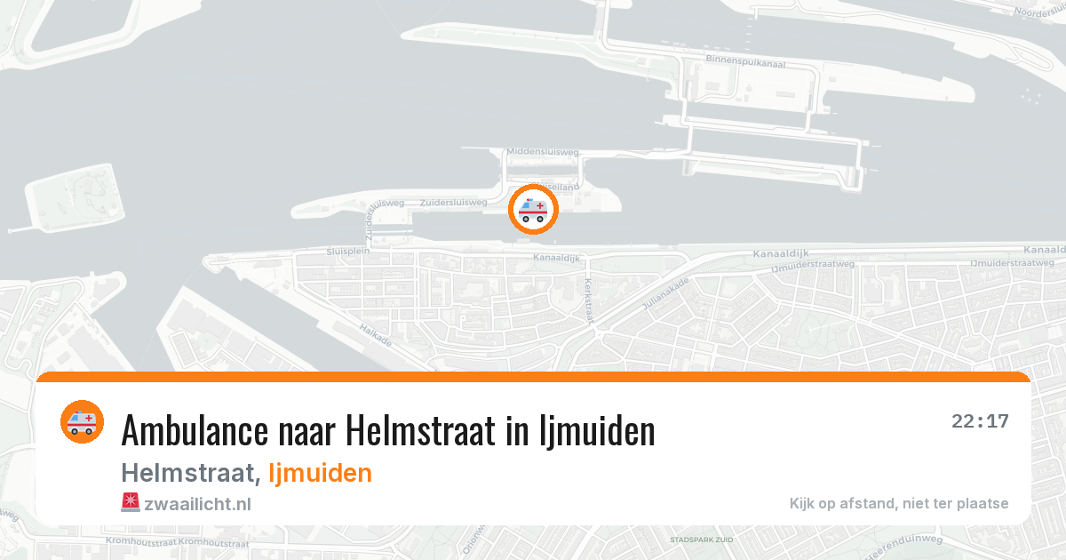 Ambulance naar Helmstraat in Ijmuiden — 10 aug 2026