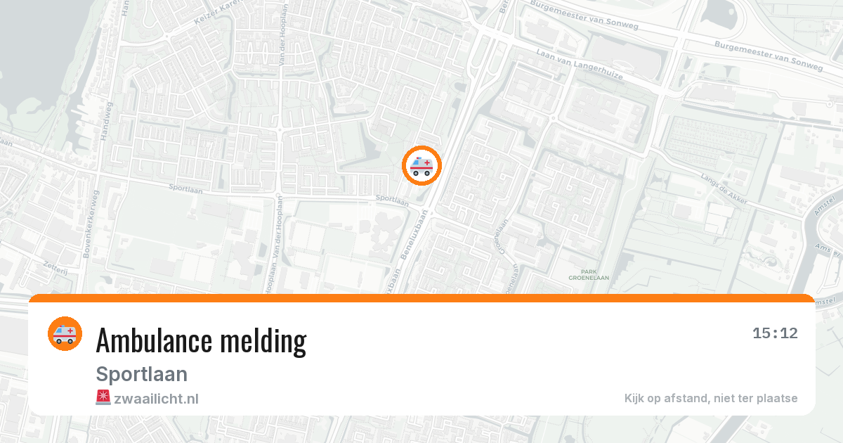 Ambulance melding — 1 jul 2026