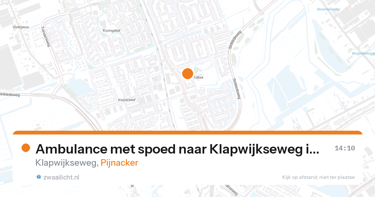 Ambulance met spoed naar Klapwijkseweg in Pijnacker — 9 mei 2026