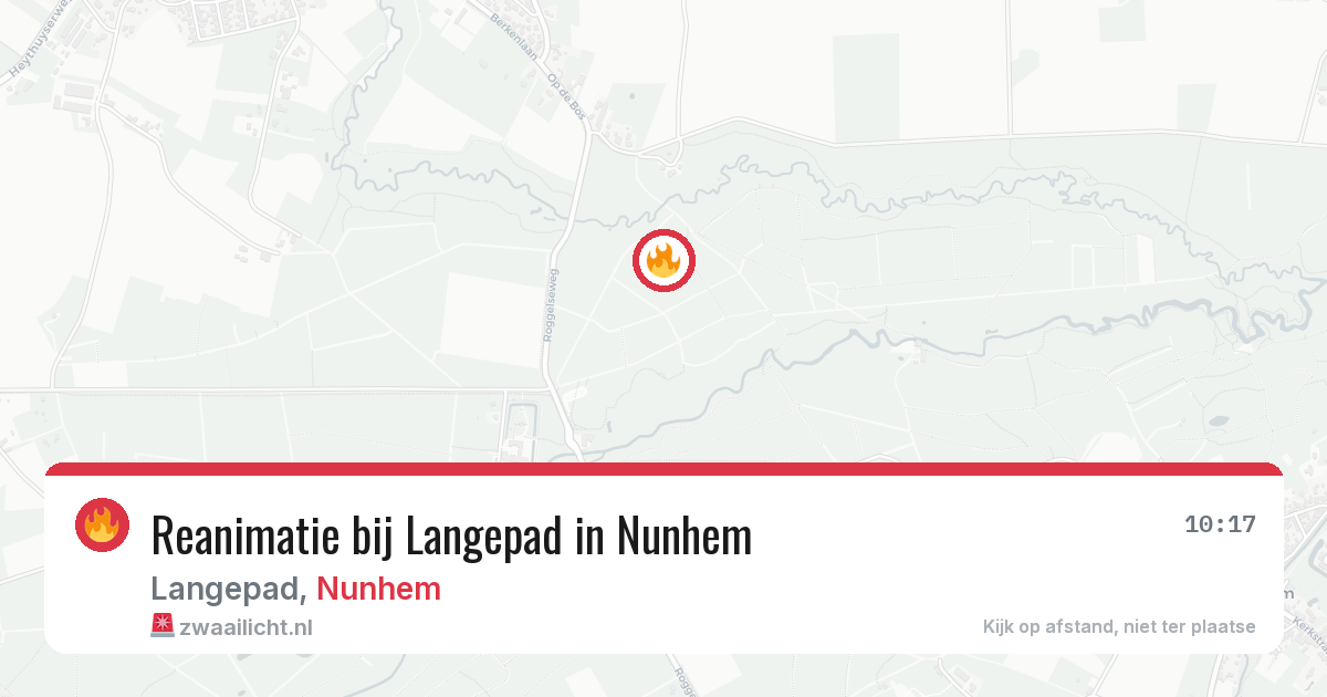 Reanimatie bij Langepad in Nunhem — 27 mei 2026