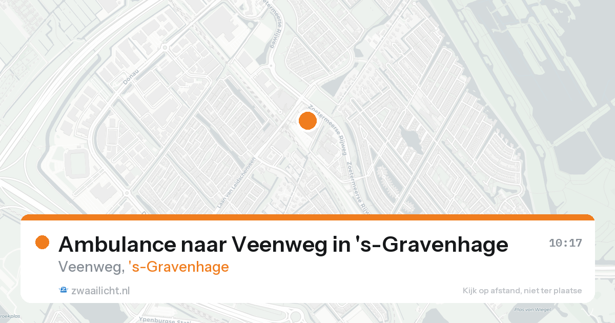 Ambulance naar Veenweg in 's-Gravenhage — 17 aug 2026