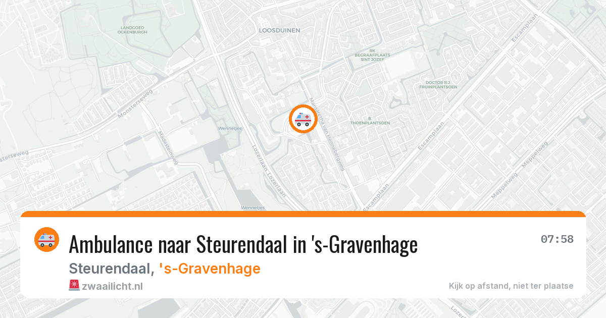 Ambulance naar Steurendaal in 's-Gravenhage — 7 jul 2026