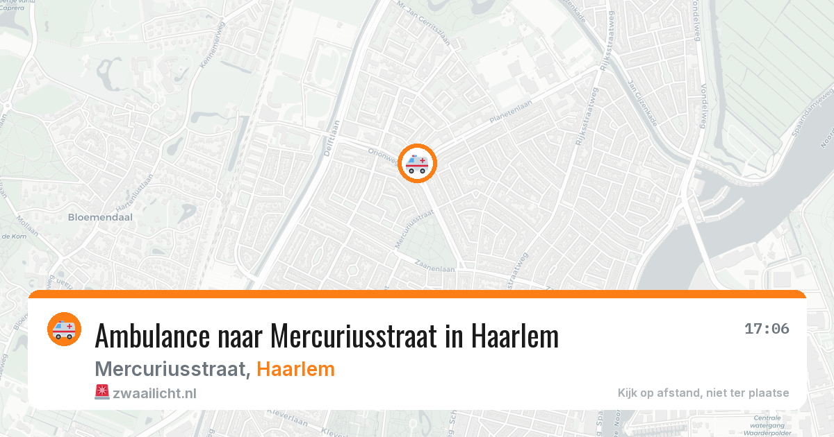 Ambulance naar Mercuriusstraat in Haarlem — 28 jun 2026