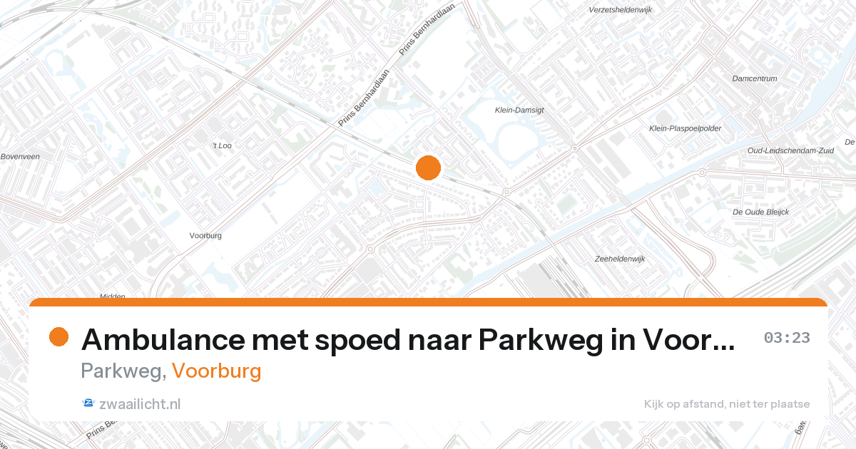 Ambulance met spoed naar Parkweg in Voorburg — 1 feb 2026