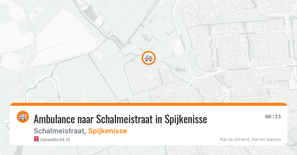 Ambulance naar Schalmeistraat in Spijkenisse — 1 jun 2026