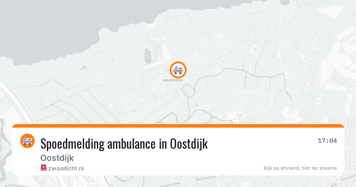 Spoedmelding ambulance in Oostdijk — 19 jun 2026