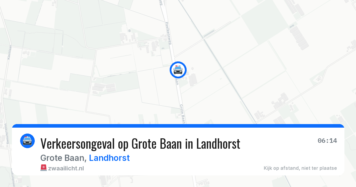 Verkeersongeval op Grote Baan in Landhorst — 11 feb 2026