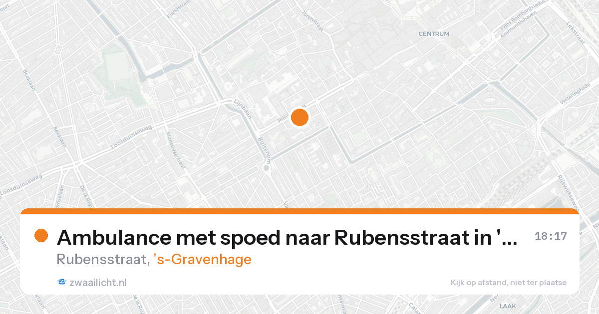 Ambulance met spoed naar Rubensstraat in 's-Gravenhage — 7 feb 2026