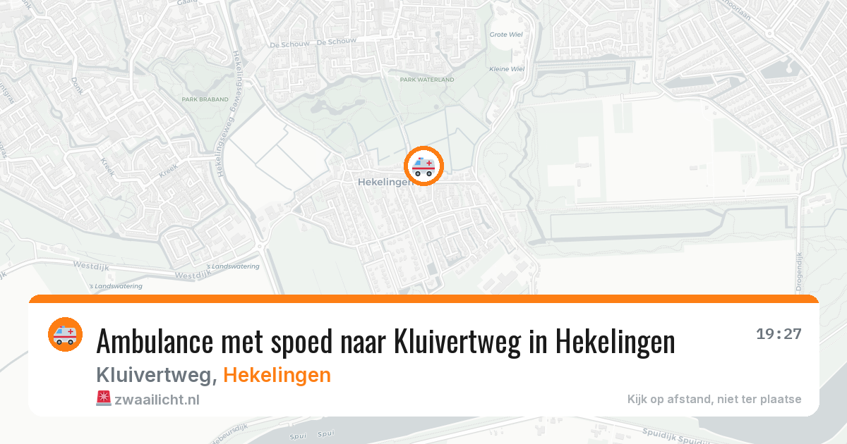 Ambulance met spoed naar Kluivertweg in Hekelingen — 12 jun 2026