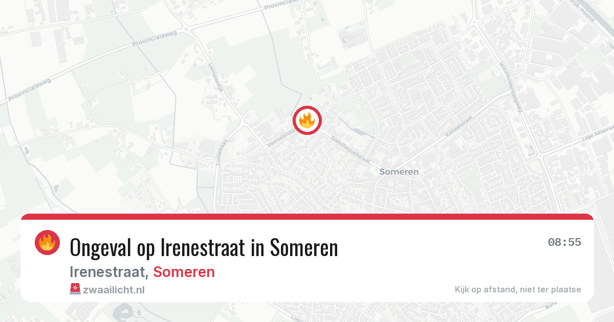 Ongeval op Irenestraat in Someren — 4 jul 2026