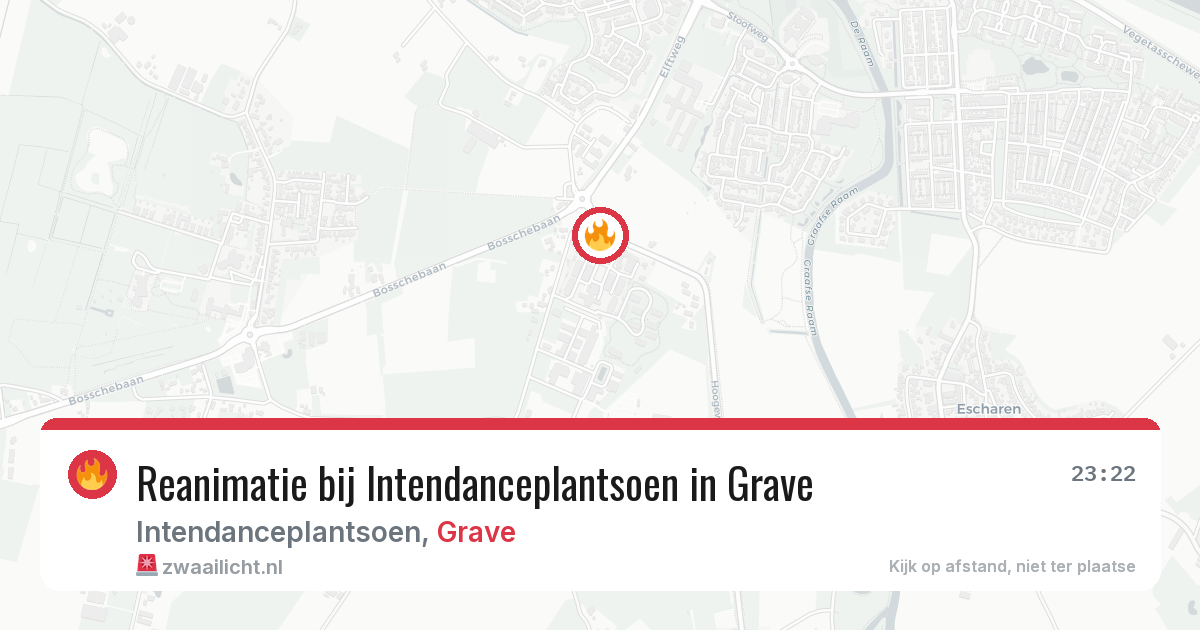 Reanimatie bij Intendanceplantsoen in Grave — 27 jun 2026