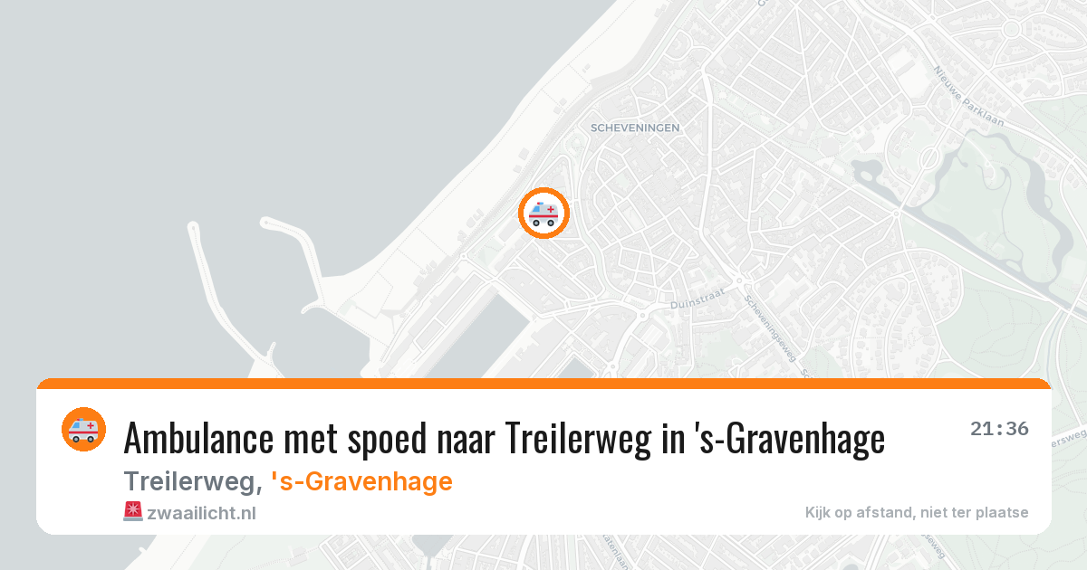 Ambulance met spoed naar Treilerweg in 's-Gravenhage — 13 aug 2026