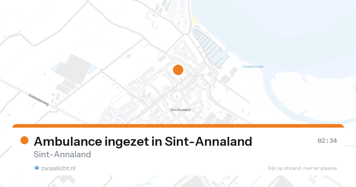Ambulance ingezet in Sint-Annaland — 1 feb 2026