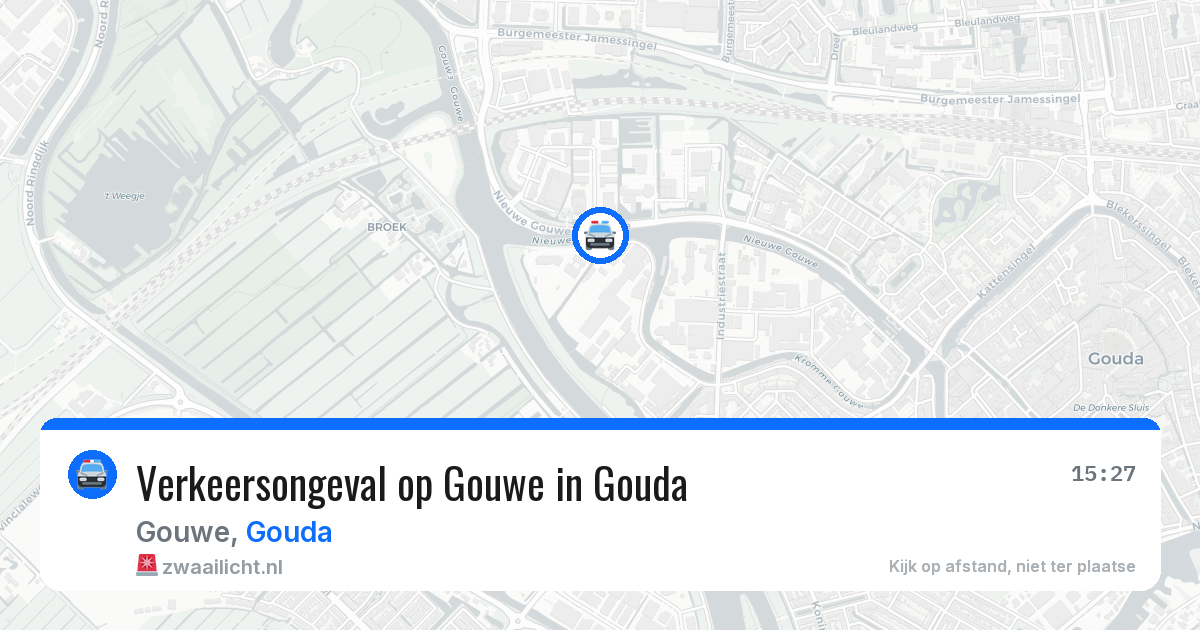 Verkeersongeval op Gouwe in Gouda — 31 mrt 2026