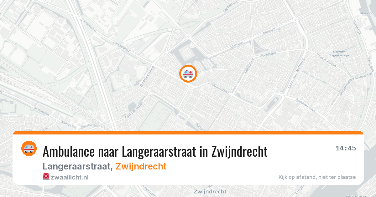 Ambulance naar Langeraarstraat in Zwijndrecht — 7 mei 2026