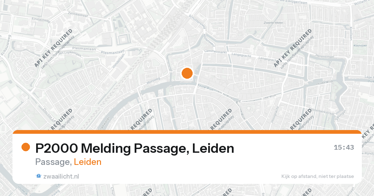 P2000 Melding Passage, Leiden — 26 aug 2026