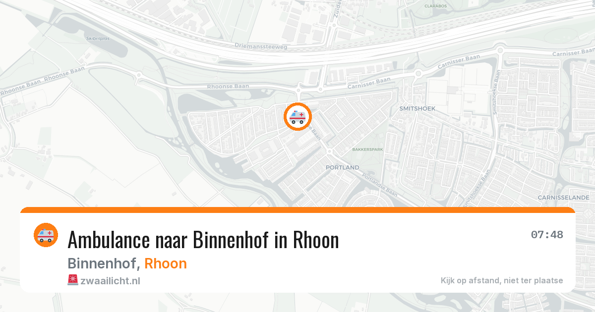Ambulance naar Binnenhof in Rhoon — 20 mei 2026