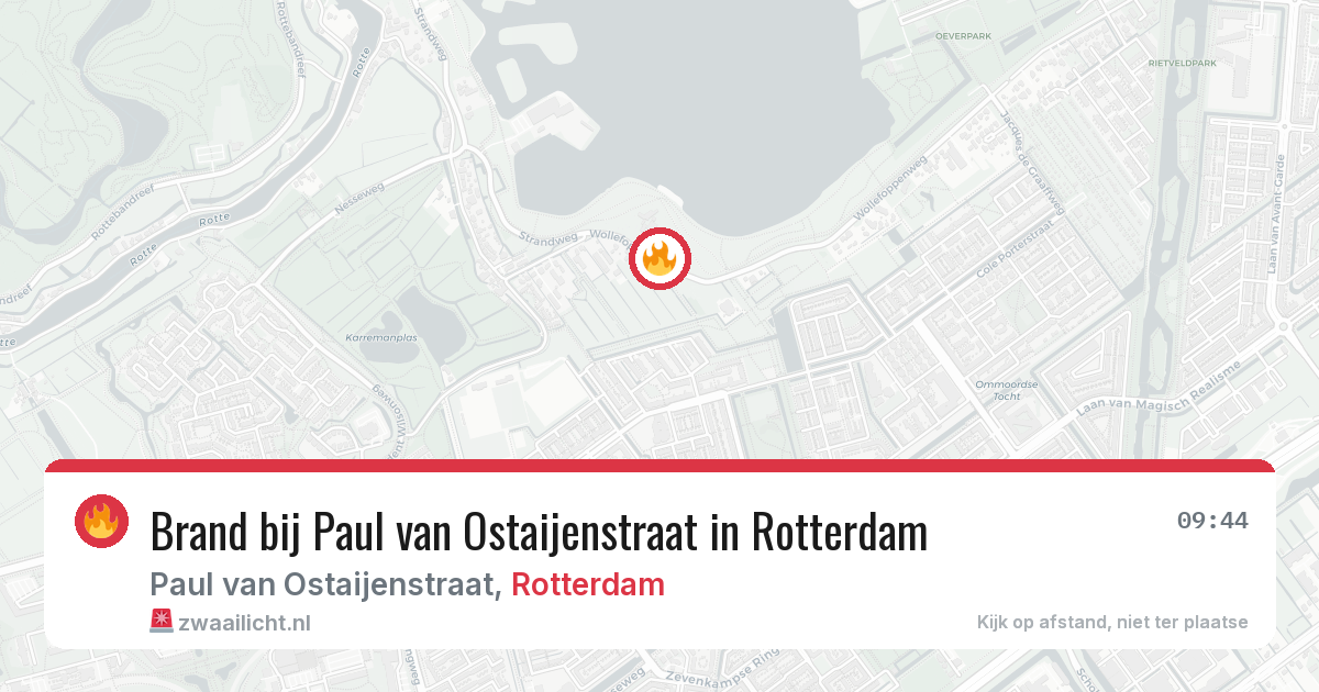 Brand bij Paul van Ostaijenstraat in Rotterdam — 29 jun 2026