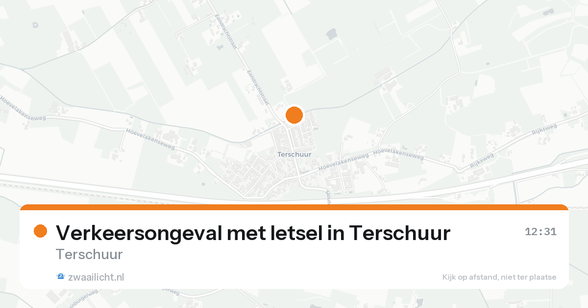 Verkeersongeval met letsel in Terschuur — 31 jan 2026