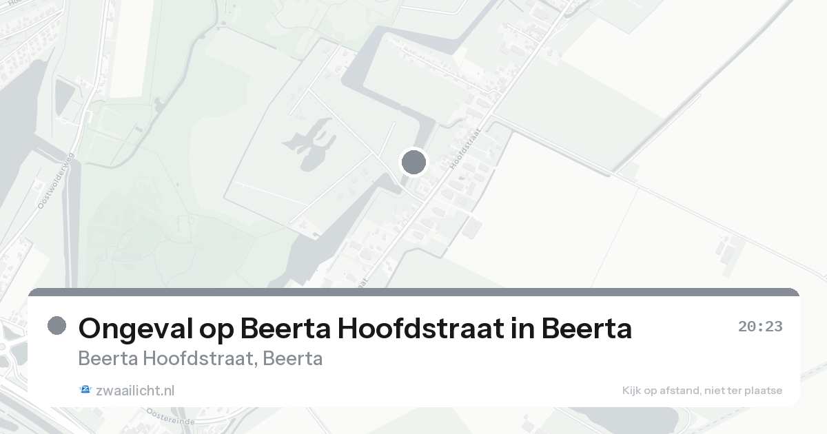 Ongeval op Beerta Hoofdstraat in Beerta — 31 jan 2026