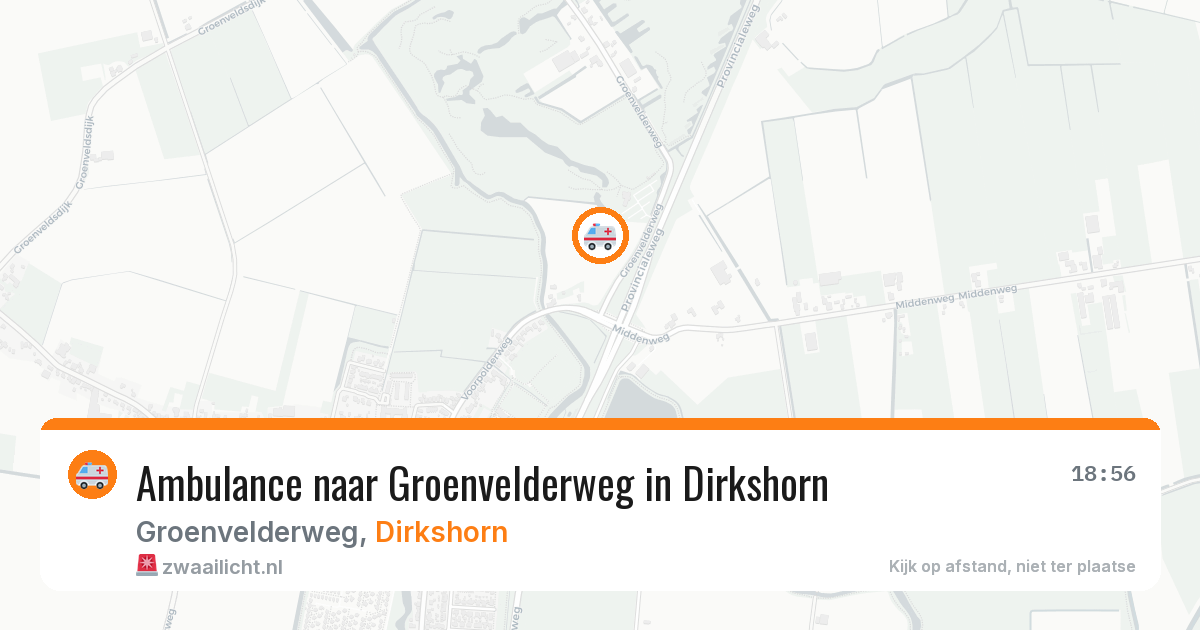 Ambulance naar Groenvelderweg in Dirkshorn — 23 jun 2026