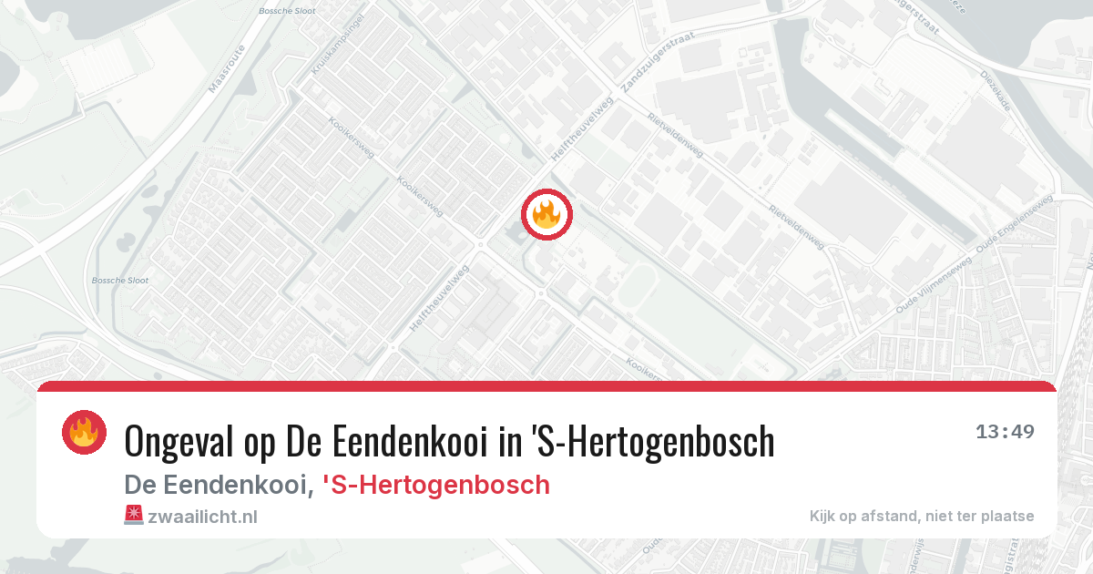Ongeval op De Eendenkooi in 'S-Hertogenbosch — 3 aug 2026