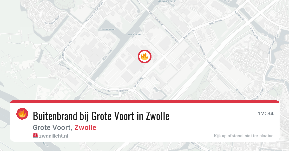 Buitenbrand bij Grote Voort in Zwolle — 29 mei 2026