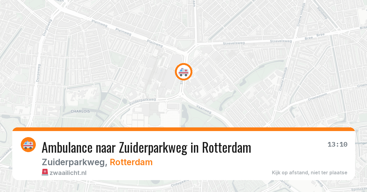 Ambulance naar Zuiderparkweg in Rotterdam — 27 mei 2026