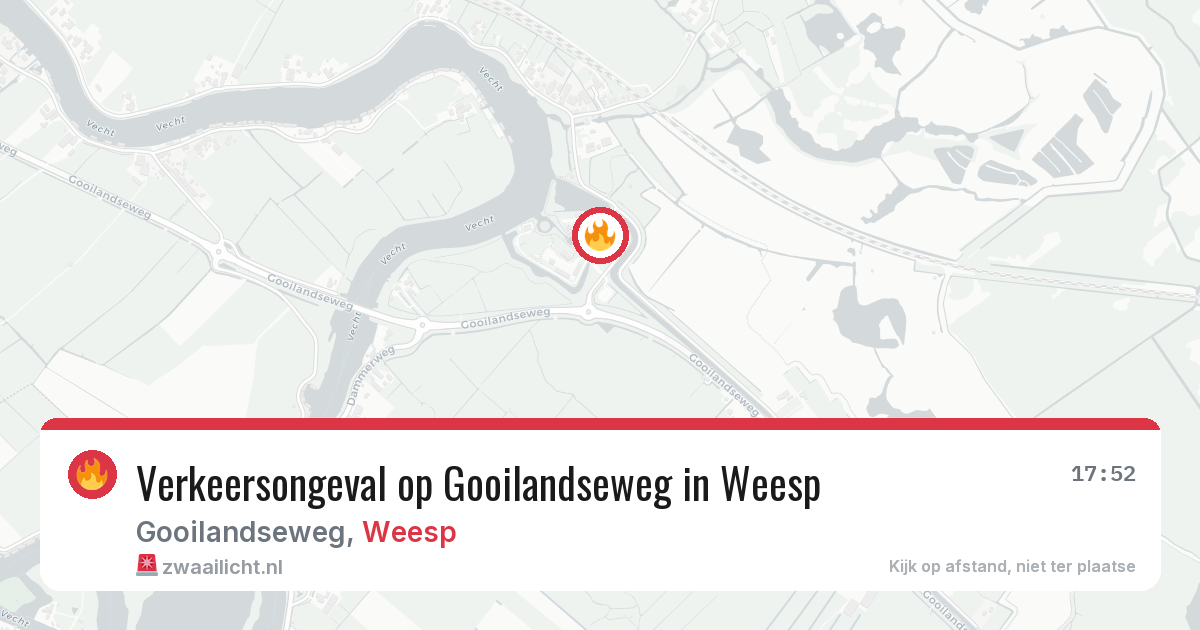 Verkeersongeval op Gooilandseweg in Weesp — 2 apr 2026