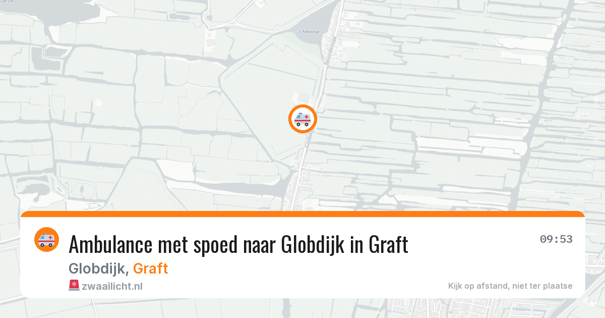 Ambulance met spoed naar Globdijk in Graft — 20 jul 2026