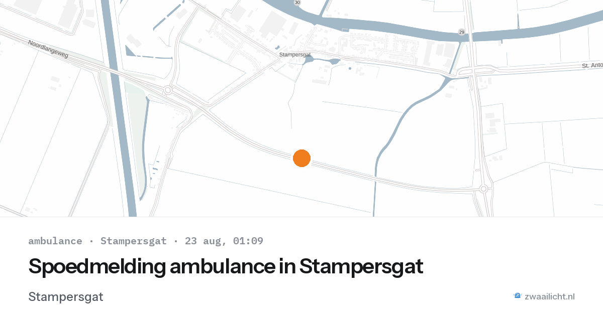 Spoedmelding ambulance in Stampersgat — 22 aug 2026