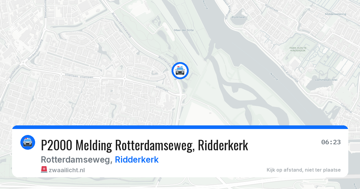 P2000 Melding Rotterdamseweg, Ridderkerk — 9 apr 2026