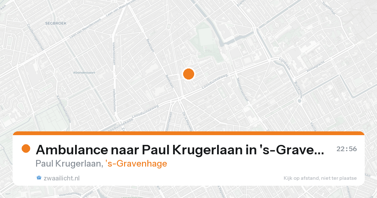 Ambulance naar Paul Krugerlaan in 's-Gravenhage — 30 jan 2026
