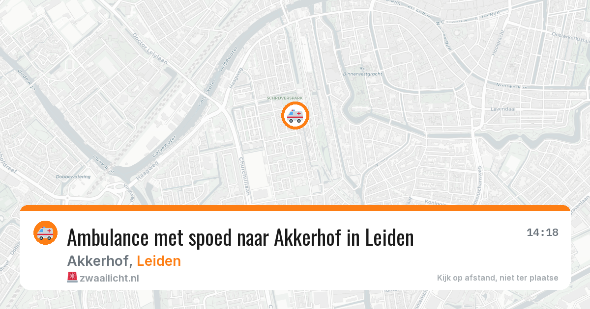 Ambulance met spoed naar Akkerhof in Leiden — 20 feb 2026