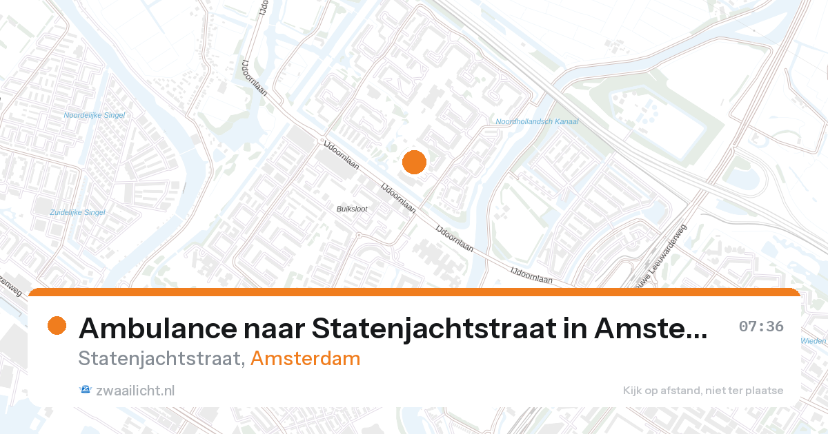 Ambulance naar Statenjachtstraat in Amsterdam — 24 jul 2026
