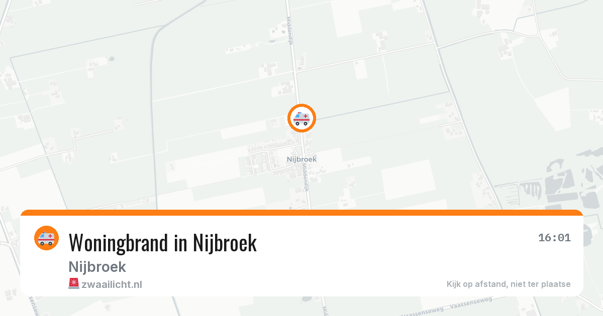 Woningbrand in Nijbroek — 23 jul 2026