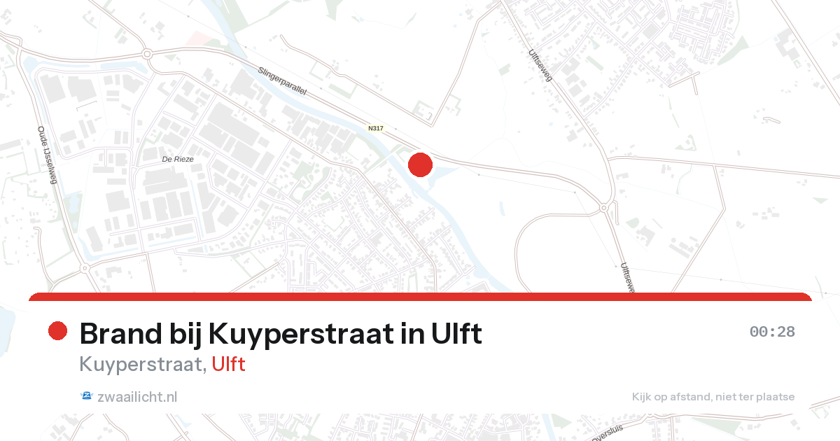 Brand bij Kuyperstraat in Ulft — 25 aug 2026