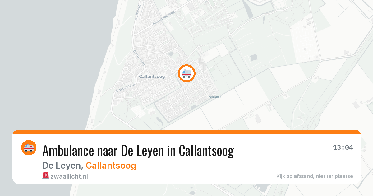 Ambulance naar De Leyen in Callantsoog — 6 jun 2026
