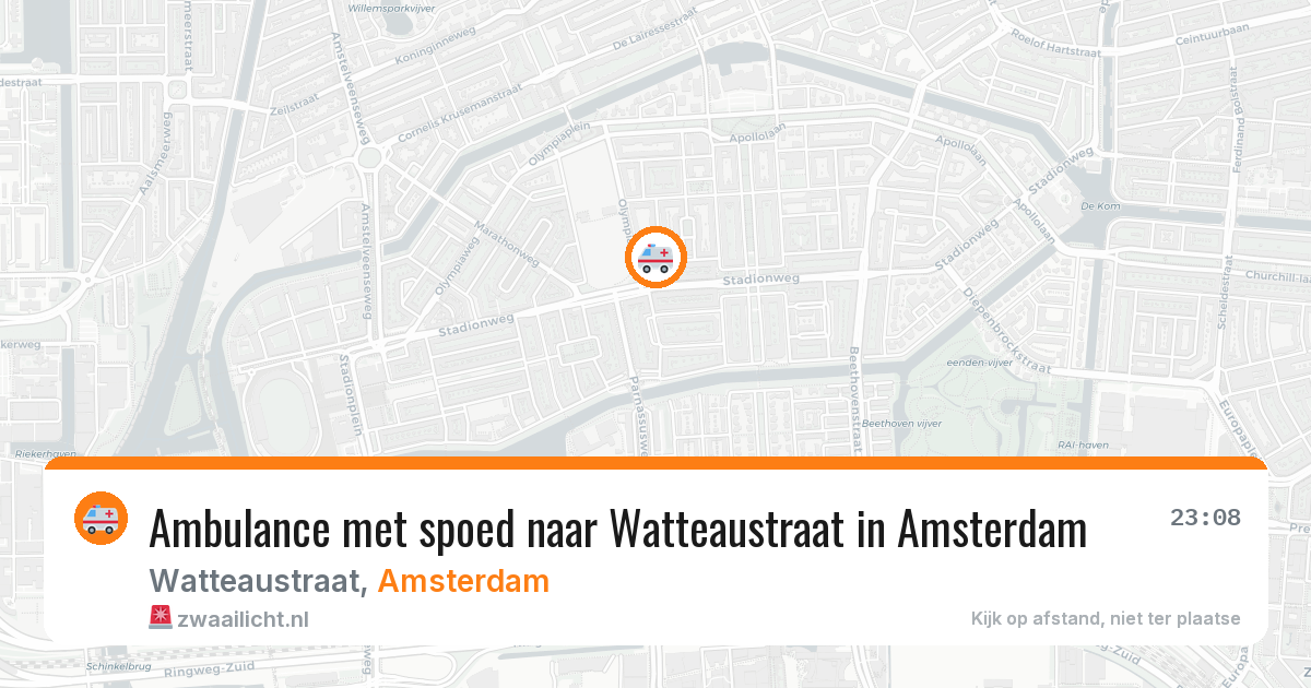 Ambulance met spoed naar Watteaustraat in Amsterdam — 8 feb 2026