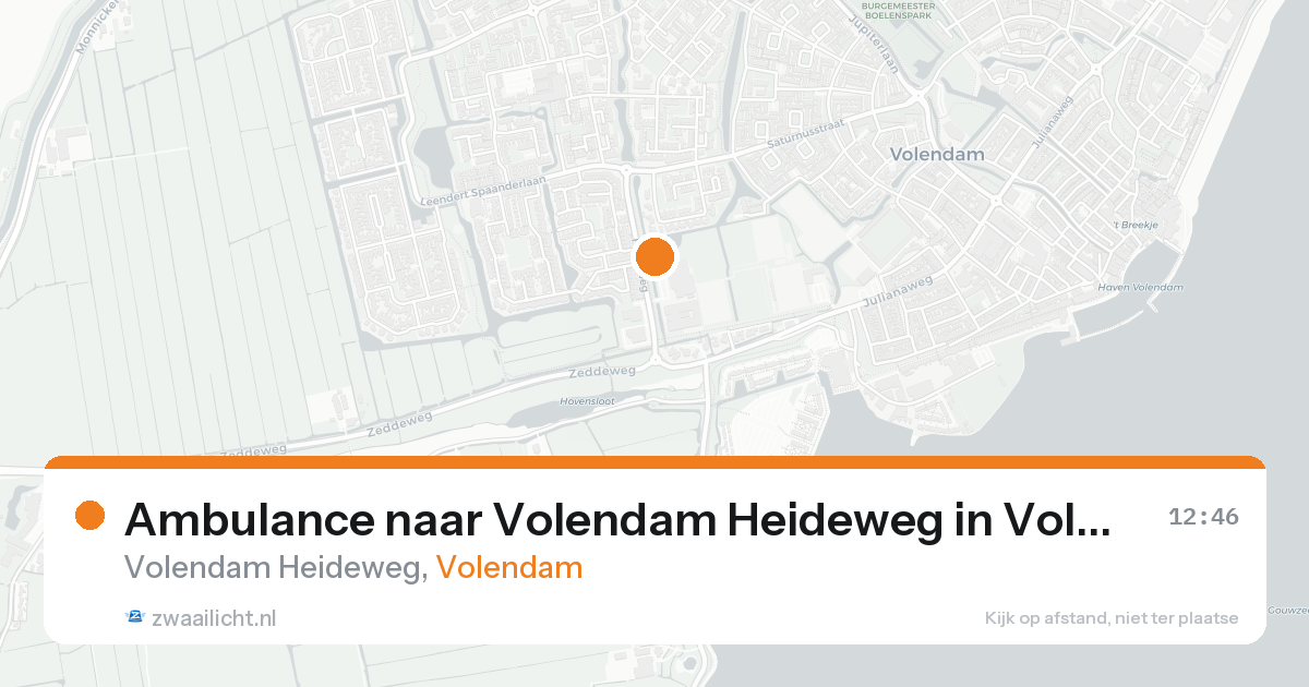 Ambulance naar Volendam Heideweg in Volendam — 31 jan 2026