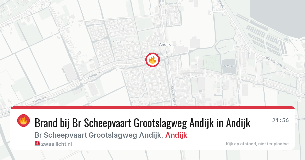 Brand bij Br Scheepvaart Grootslagweg Andijk in Andijk — 24 mei 2026