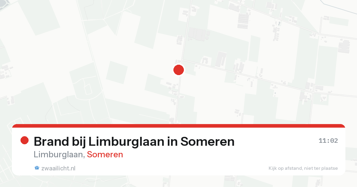 Brand bij Limburglaan in Someren — 20 aug 2026