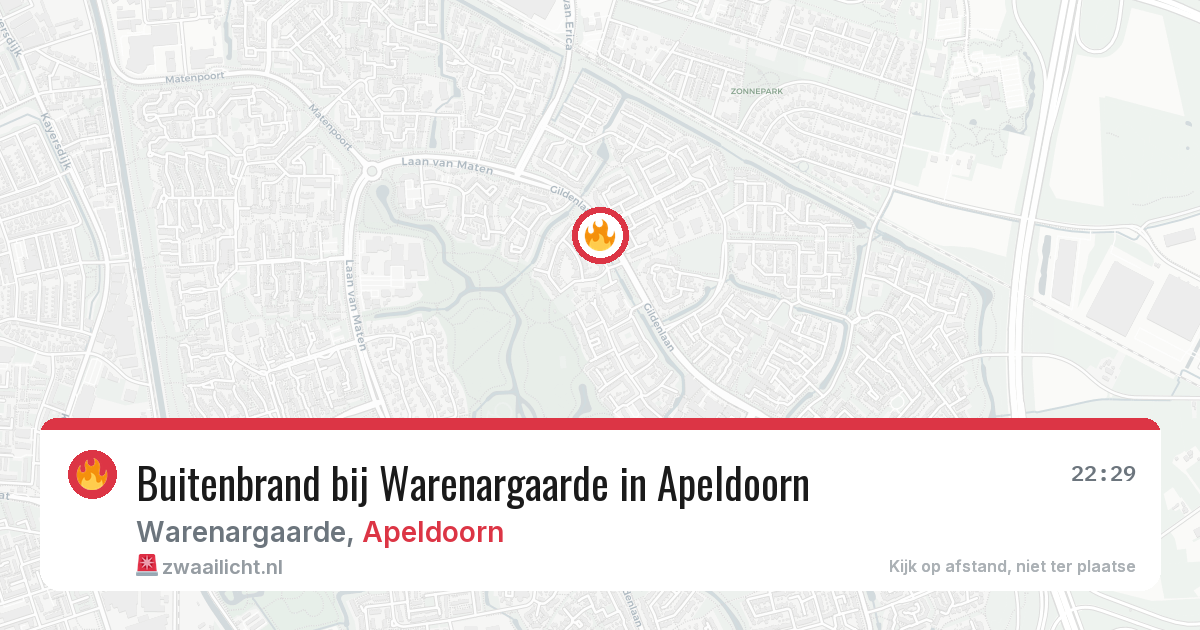 Buitenbrand bij Warenargaarde in Apeldoorn — 30 mei 2026