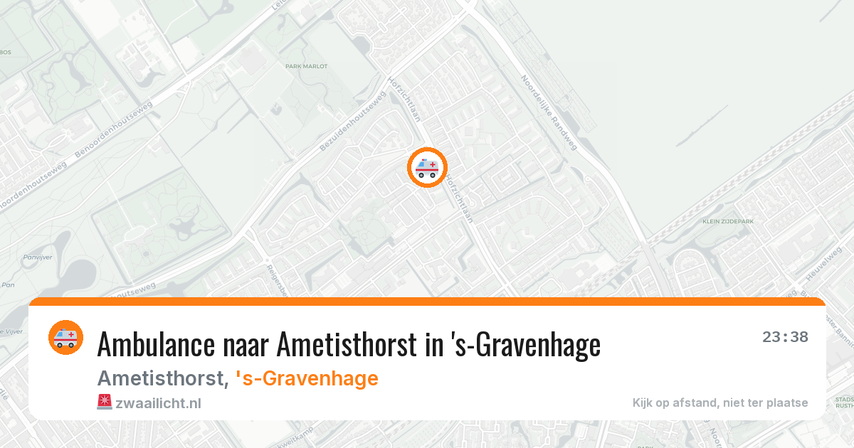 Ambulance naar Ametisthorst in 's-Gravenhage — 16 mei 2026