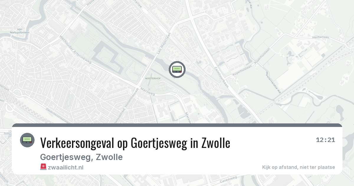 Verkeersongeval op Goertjesweg in Zwolle — 22 jul 2026