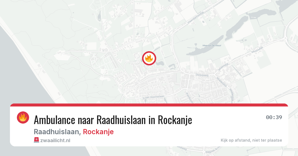Ambulance naar Raadhuislaan in Rockanje — 11 aug 2026