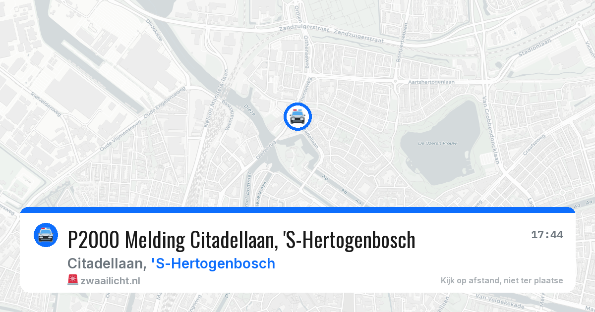 P2000 Melding Citadellaan, 'S-Hertogenbosch — 7 jul 2026