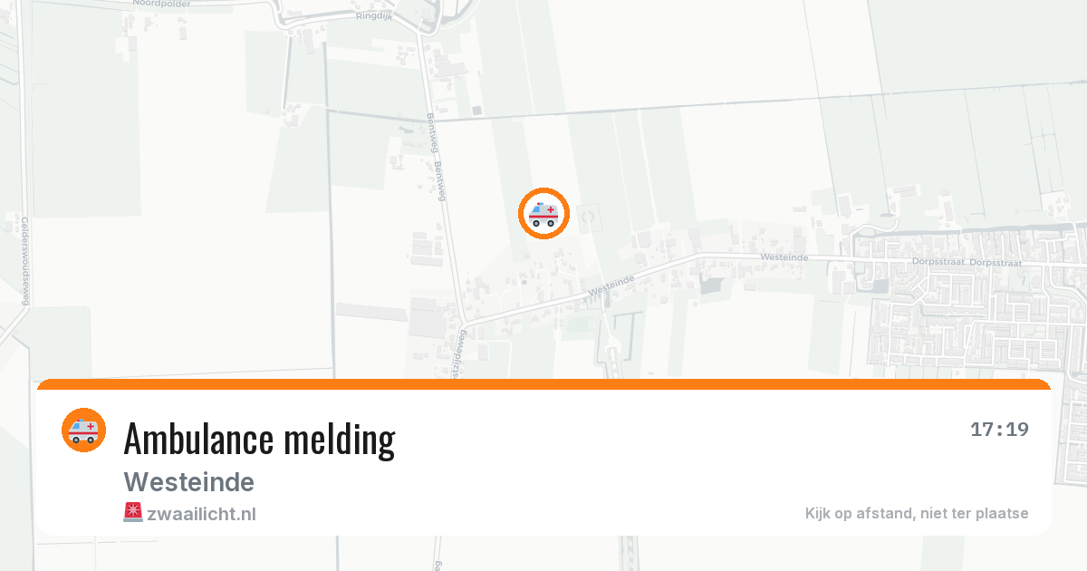 Ambulance melding — 13 mei 2026